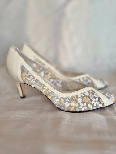 Gina ivory floral lace wedding - ivory,