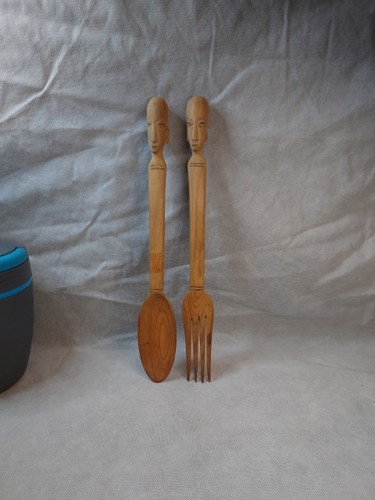 Vintage natural wooden carved - vintage,
