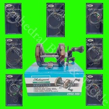 Shakespeare Neptune Multiplier Reel + 7x Sea Fishing Trace Rigs Beach Pier Boat 