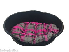 EXTRA LARGE BLACK PLASTIC DOG