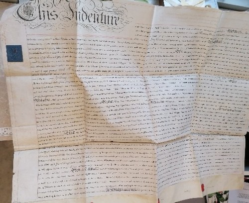 1825 vellum indenture legal - 1825,