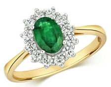 Real Emerald and Diamond Ring