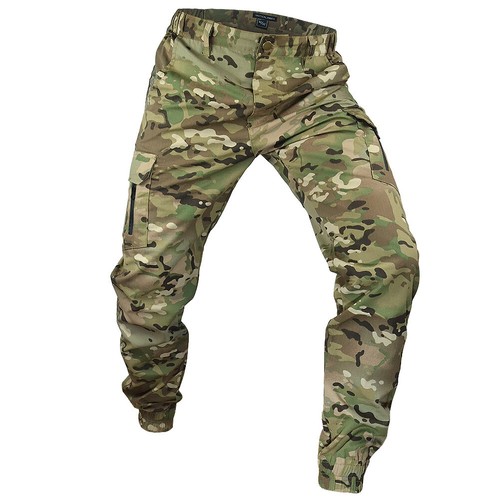 Camo men cargo trousers - camo, army