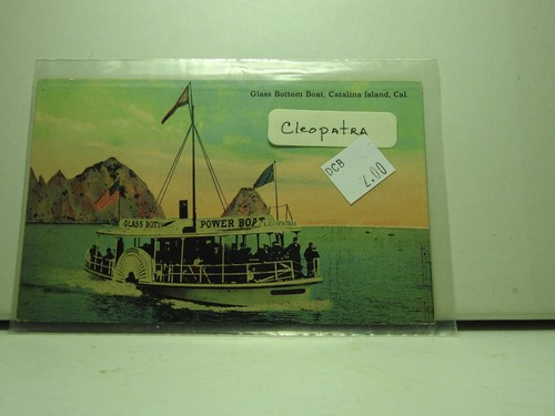 Postcard glass bottom boat - bottom,