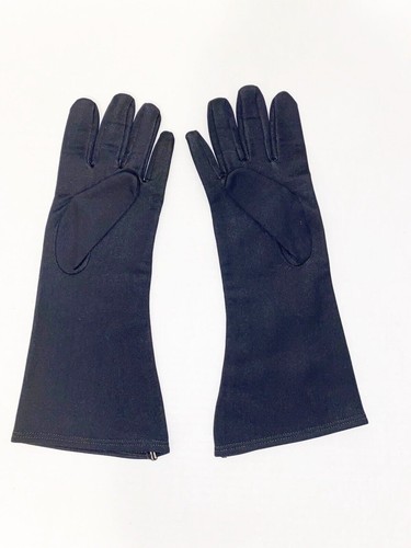 Vintage black opera gloves - black,