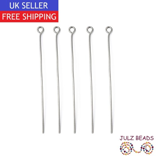 Stainless steel eye pins - steel,