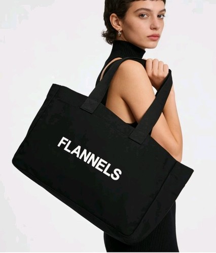 Flannels canvas logo black - canvas,