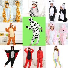 Snug Warm One Piece Kids Animals jumpsuit Pyjamas Fleece Sleepwear Cosplay Xmas