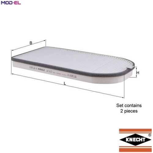 Filter cabin air 613 - filter,