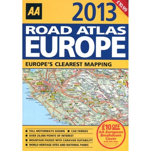 Europe road atlas map 2012 - europe,