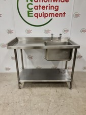 Used Catering Stainless Steel Single Sink 120x60cm. Delivery Available