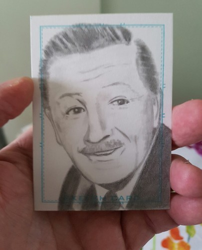 Walt disney hand drawn sketch - walt,