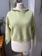 Zara Lime Green Cropped Hoodie