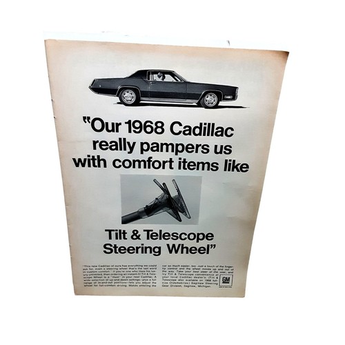 1967 cadillac tilt telescope - cadillac,