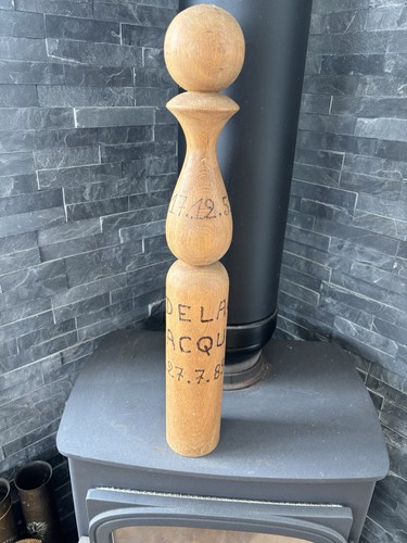 French bowling pin wood - bowling, trophy