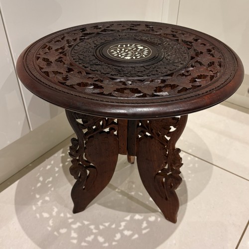 Highly carved hardwood side - hardwood,