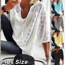 Plus Size Womens Cotton Linen