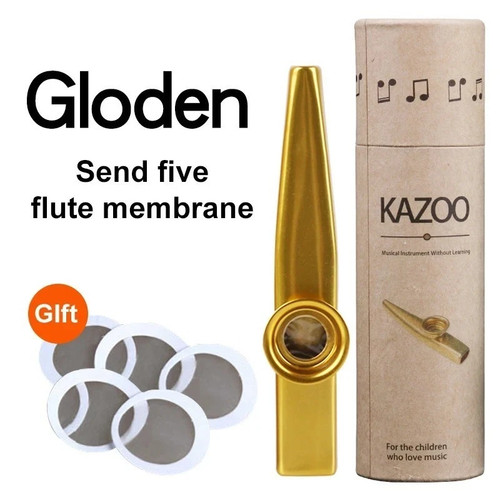 Metal kazoo set with flute - with, 5