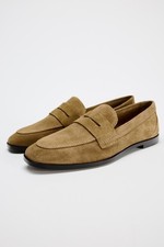ZARA LIGHT BROWN SUEDE LEATHER