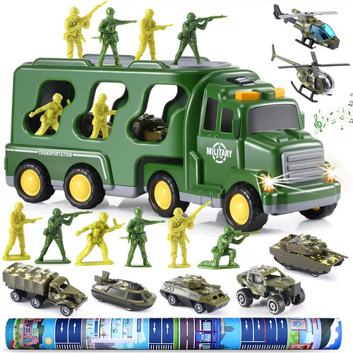 Military truck 14in1 toy for - military,