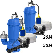 HEAVY DUTY SUBMERSIBLE FLOOD POND WASTE CESSPIT SUMP SEWAGE DIRTY WATER PUMP