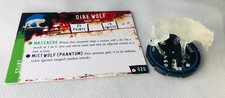 HorrorClix Dire Wolf #020 Blue Figure Model Vintage Horror Clix