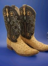 Vintage Men's Joe Boots by Arles, Brown & Yellow size 8