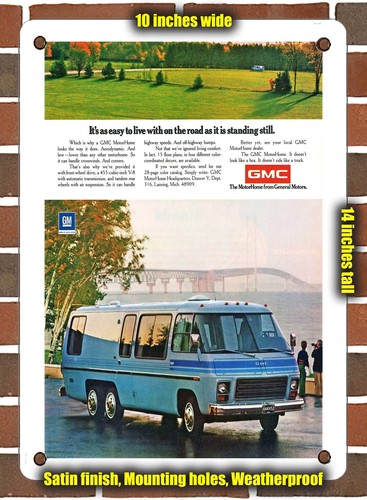 Metal sign 1974 gmc - -,