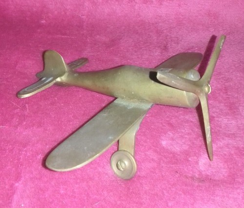 Small vintage brass - brass, aircraft