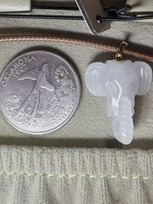 10k Yellow Gold  White Jade