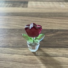 Swarovski Red Tulip Flower In