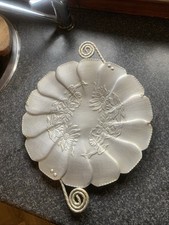 Vintage Club HammerCraft Aluminum Round Tray Approx.13@ With Hanger