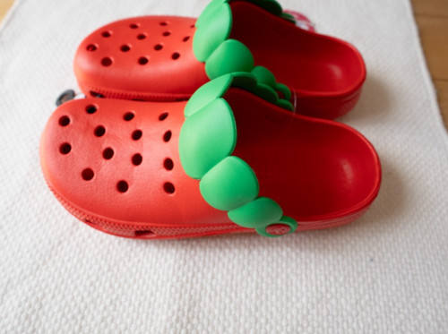 Strawberry clog sandals - strawberry,