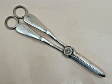 Pair of Victorian Grape Scissors or Shearers Silver Plated ESPN