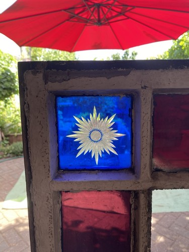 Victorian glass panels - glass,
