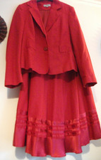 Ladies red suit jacket and