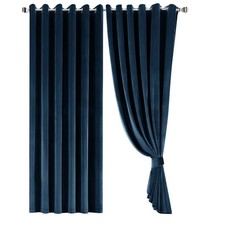 Crushed Velvet Curtains, Fully