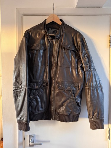 Men leather jacket size - leather,