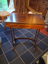 Small antique mahogany sewing