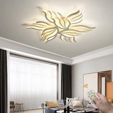 Becailyer Modern Ceiling Light, 90W Flush Mount Ceiling Chandeliers, 33.4“ Dimma