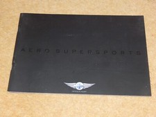 MORGAN AERO SUPERSPORTS 4.8 V8 TARGA (367hp) UK market sales brochure 2009