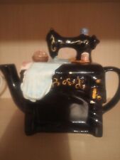 Sewing Table Machine Black Decorative Tea Pot