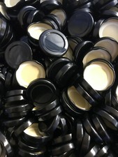 BLACK LIDS FOR JAM JAR  SIZE 43, 48, 53, 58, 63, & 82MM    QTY 6- 100