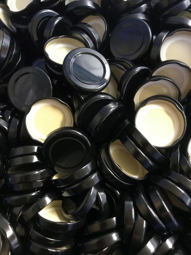 Black lids for jam jar - lids,
