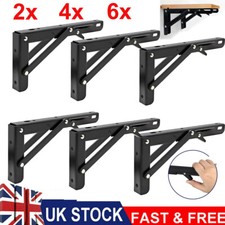 Campervan Folding Bracket Table Extension Shelf Motorhome Caravan Wall Hinges UK