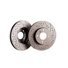 Black Diamond Combi Rear Brake Discs, Pair For Renault Clio / Megane