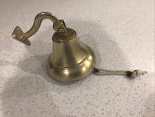 Vintage Solid Brass Ships Bell Door Bell Nautical Decor Wall Hanging