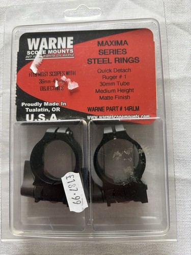 Warne 30mm rings medium for - warne,