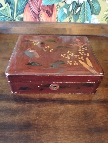 Vintage chinese red lacquered - chinese,