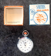 Smiths Vintage 1/5th Second Stopwatch with box